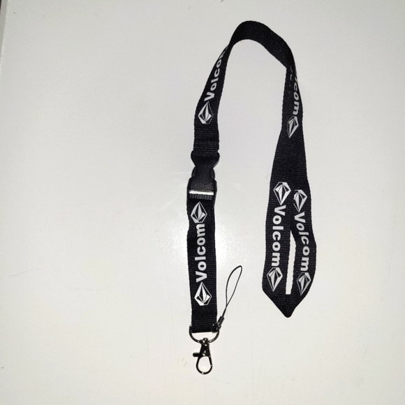 Volcom Black One Size Lanyards with Clip (2) - Picture 7 of 7